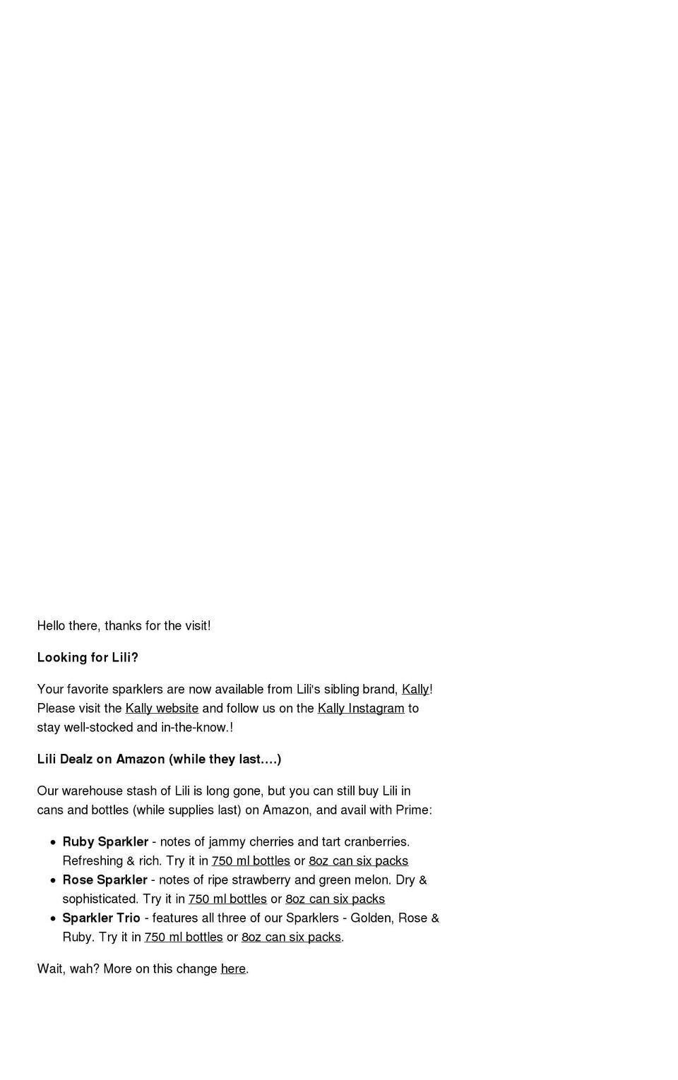 drinklili.com shopify website screenshot