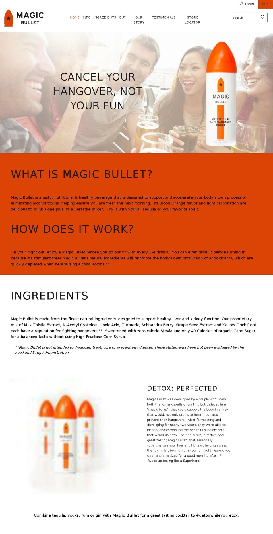 Turbo - 1Jun18 Shopify theme site example drinkmagicbullet.com