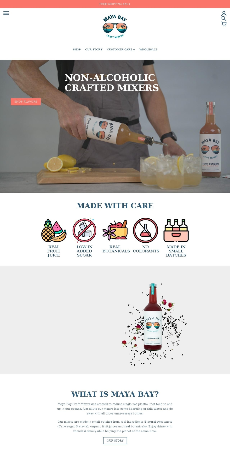 drinkmayabay.com shopify website screenshot