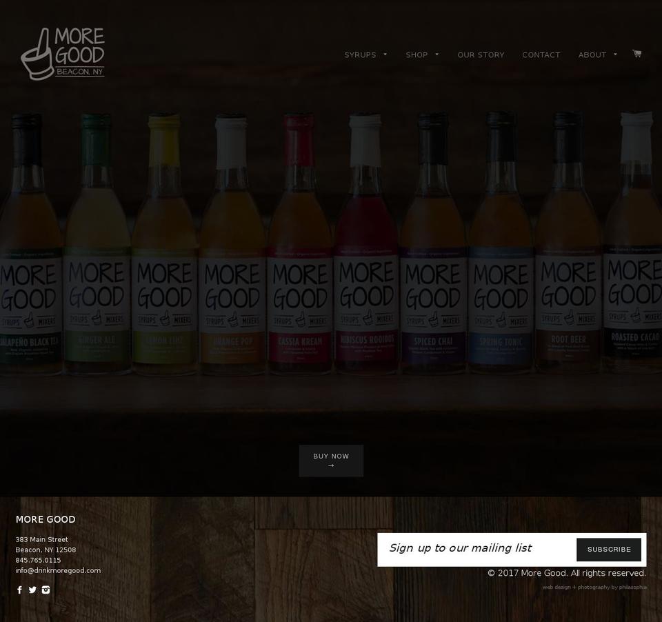 drinkmoregood.com shopify website screenshot