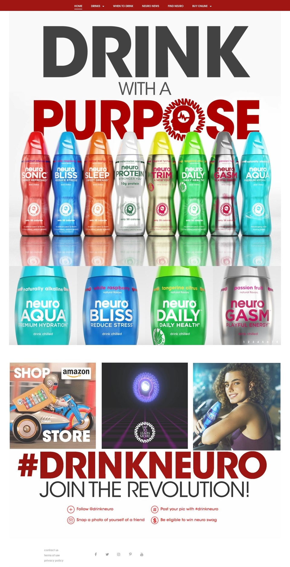 Neuro Drinks STAGE Shopify theme site example drinkneurosleep.com