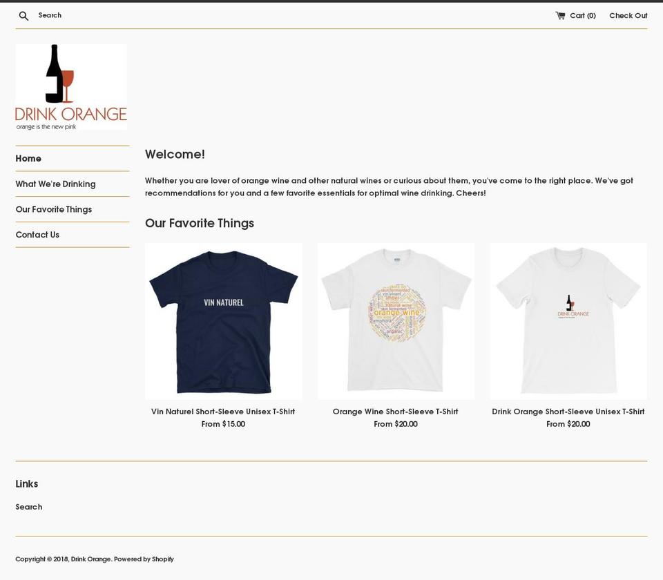 drinkorange.com — Shopify storefront screenshot