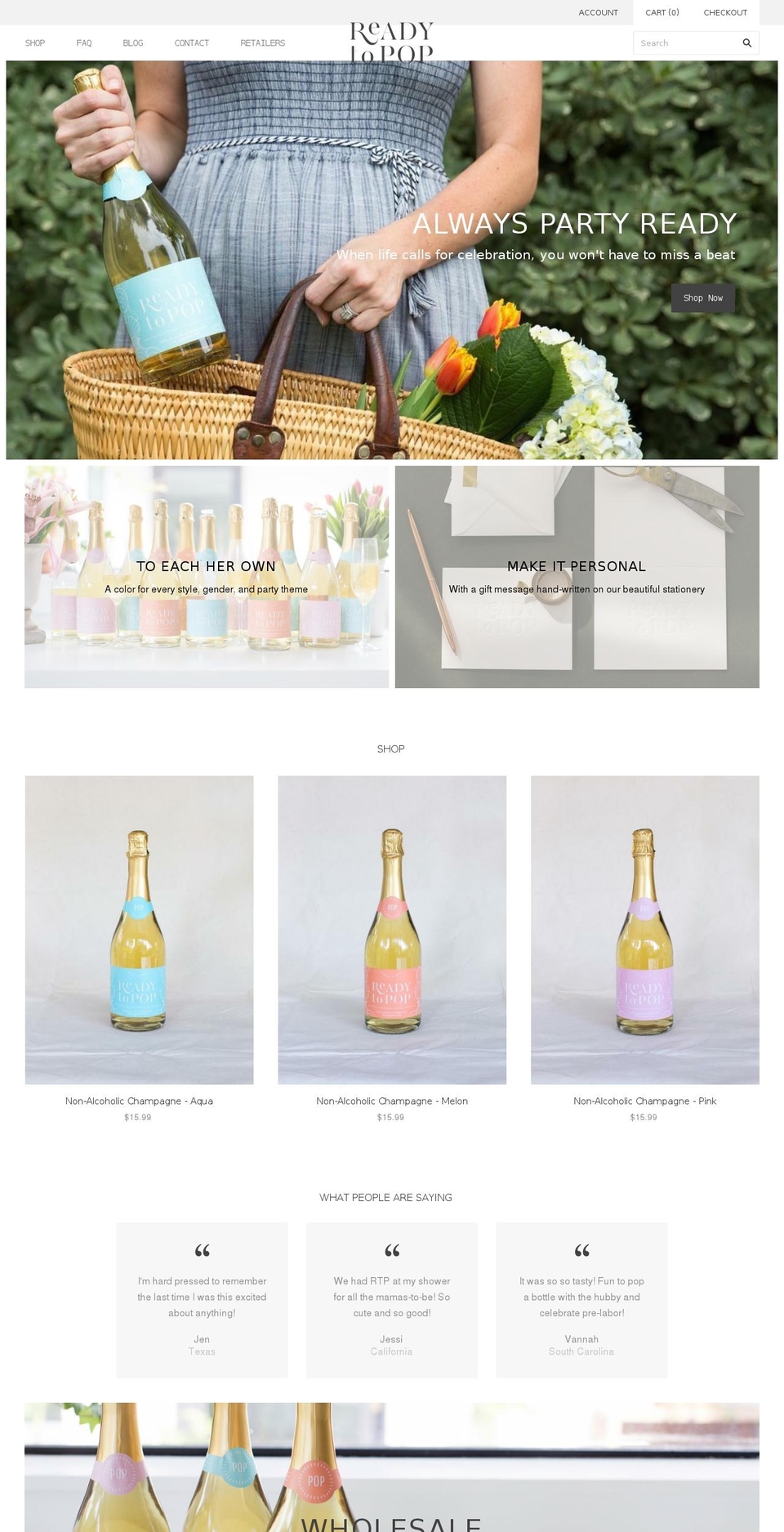 drinkreadytopop.com shopify website screenshot