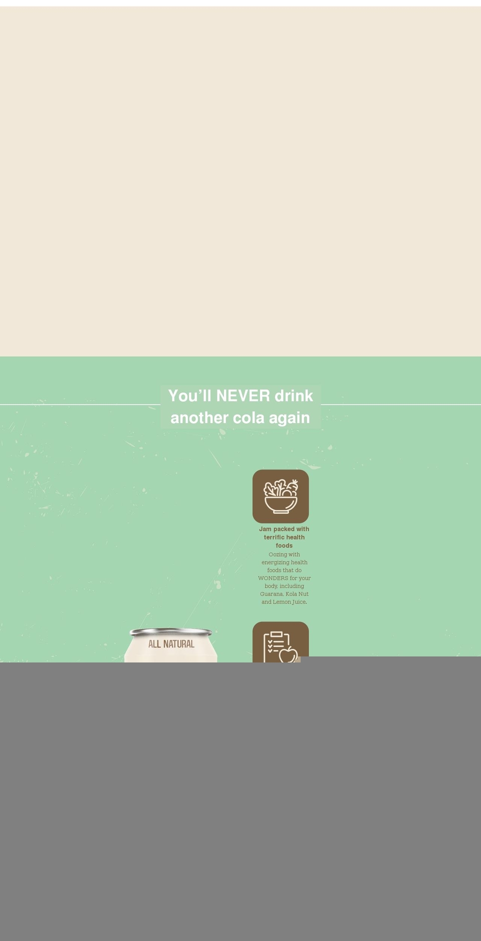 drinkrightcola.com shopify website screenshot