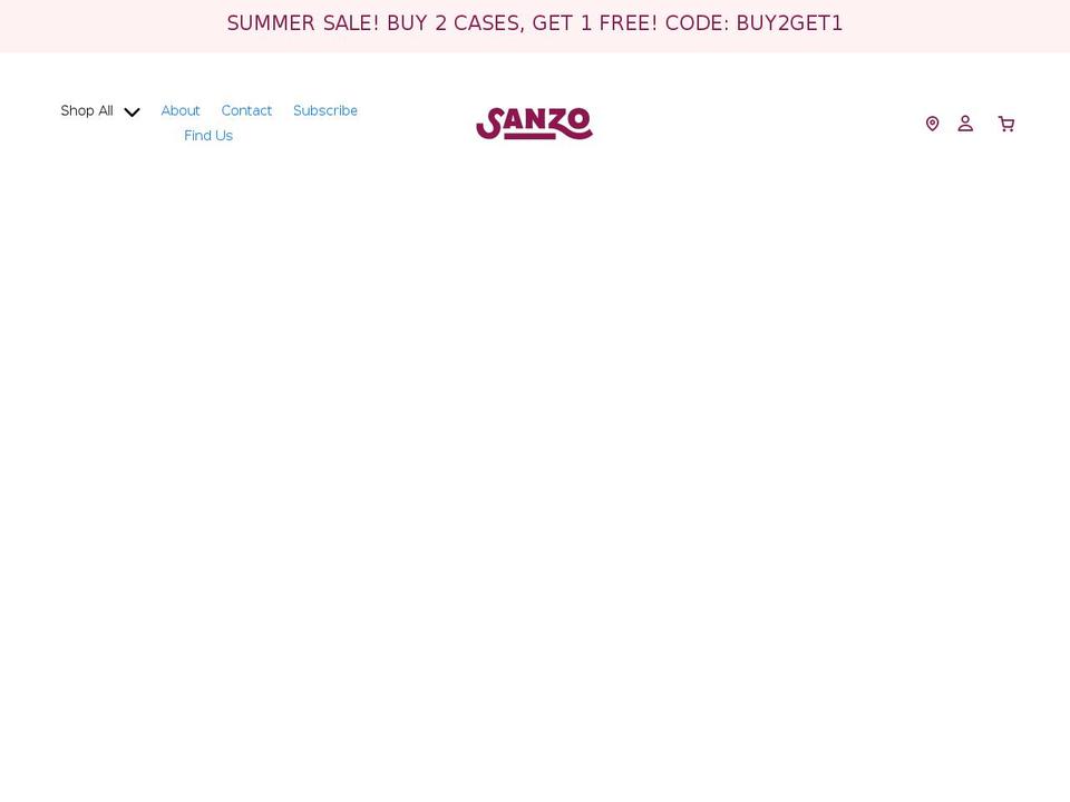drinksanzo.com shopify website screenshot