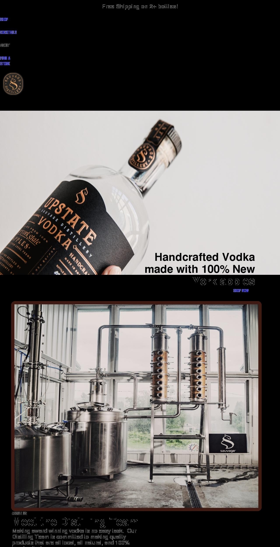 drinksauvage.com shopify website screenshot