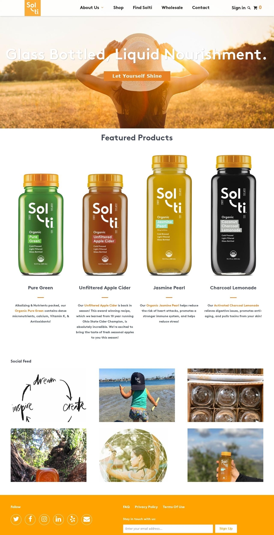 drinkshakti.com shopify website screenshot
