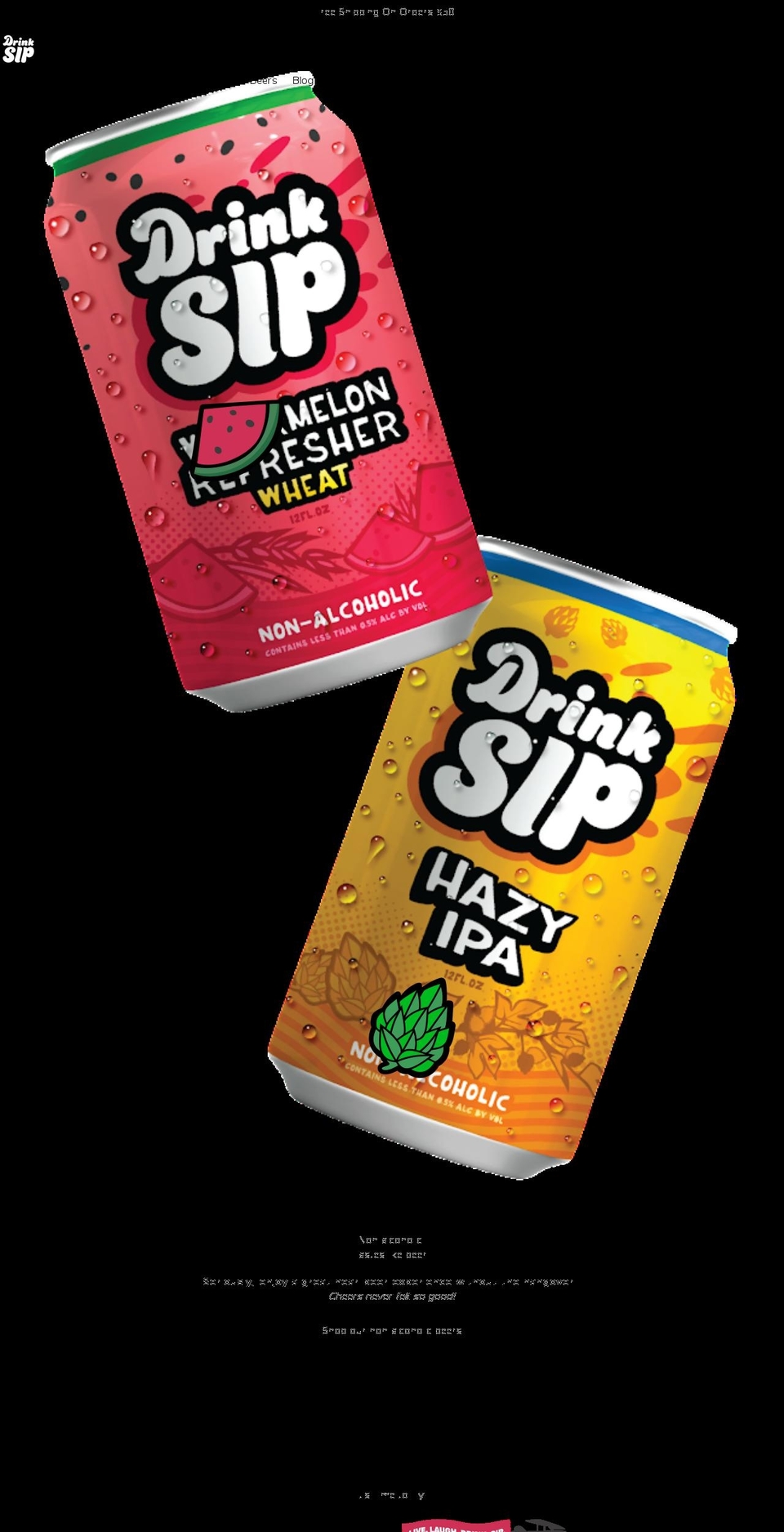 17 Shopify theme site example drinksip.com
