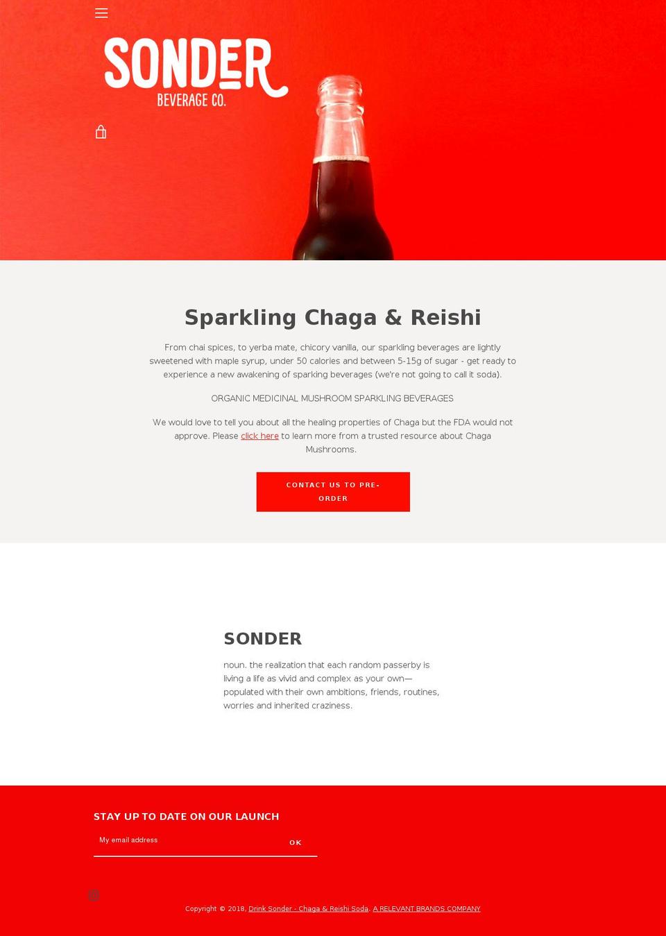drinksonder.com — Shopify storefront screenshot