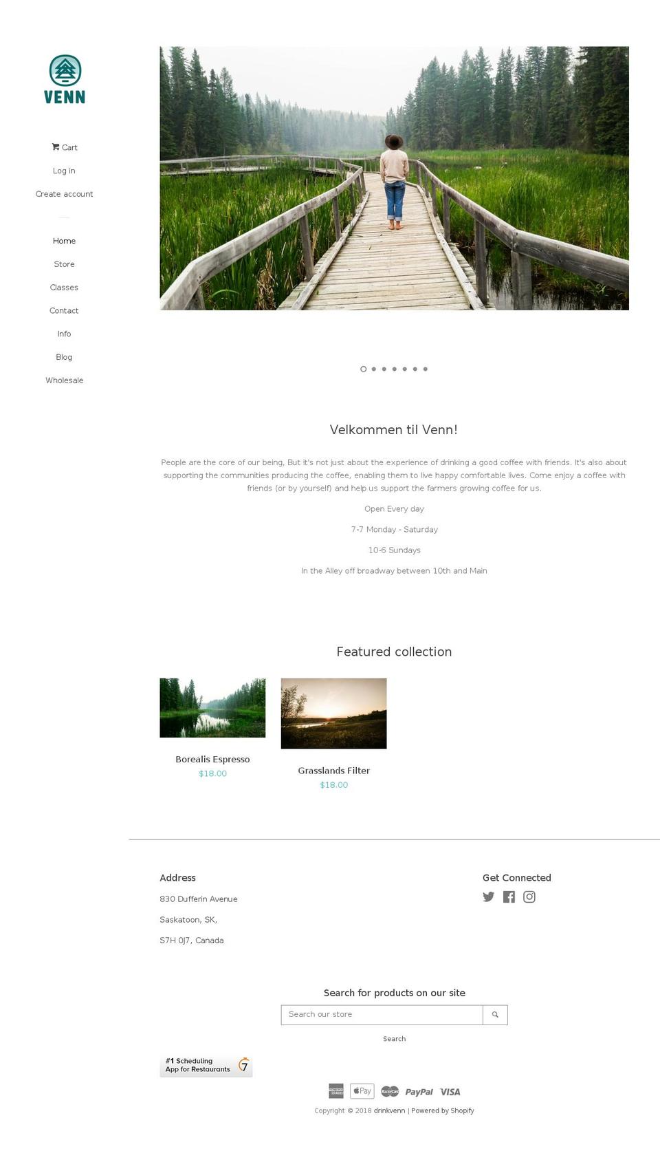 drinkvenn.com shopify website screenshot