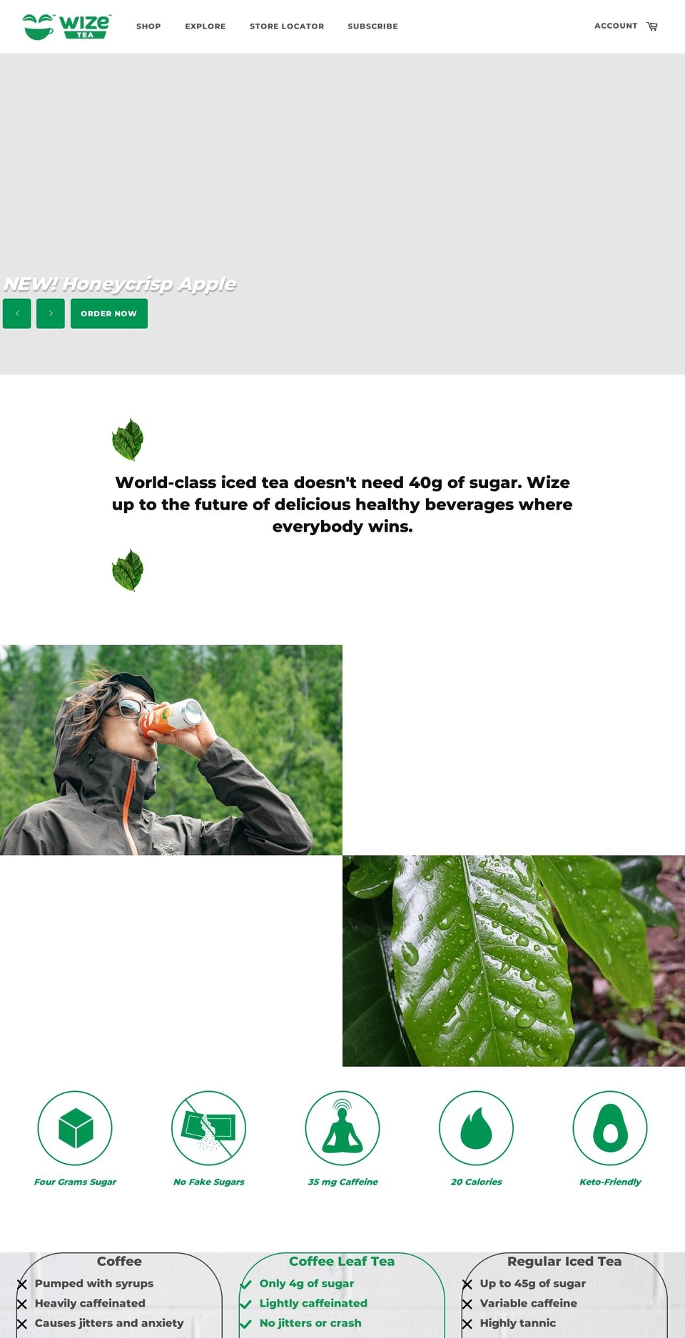 drinkwize.com shopify website screenshot