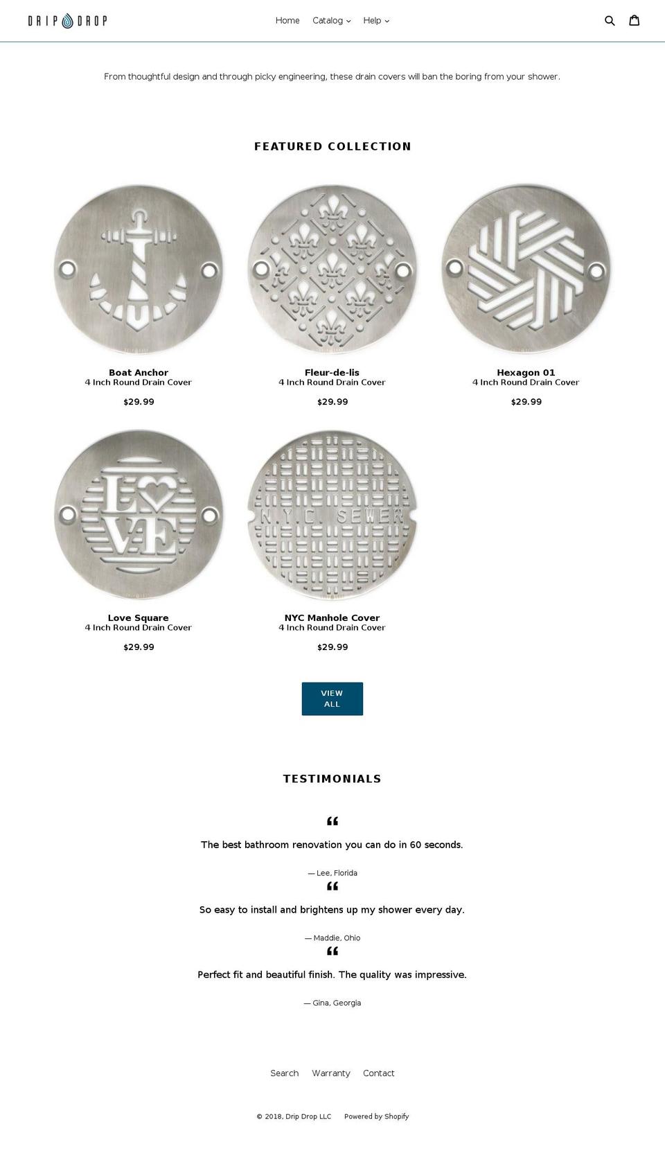 drip-drop.com shopify website screenshot