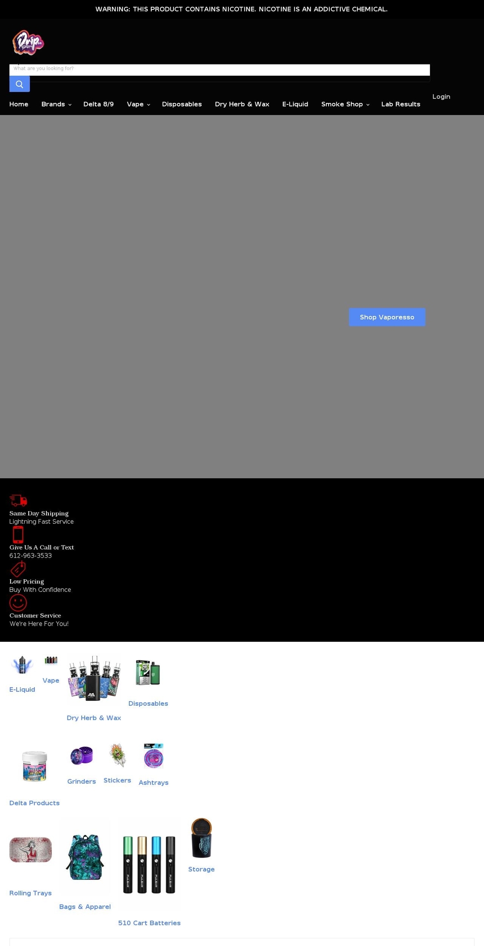 dripcowholesale.com shopify website screenshot