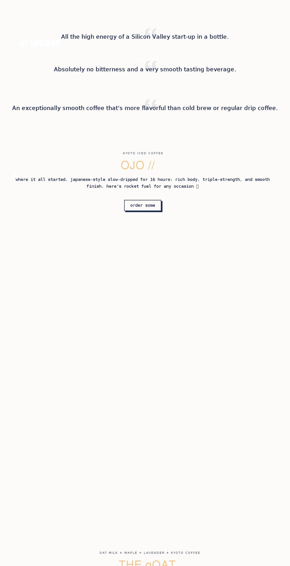 dripdash.com — Shopify storefront screenshot