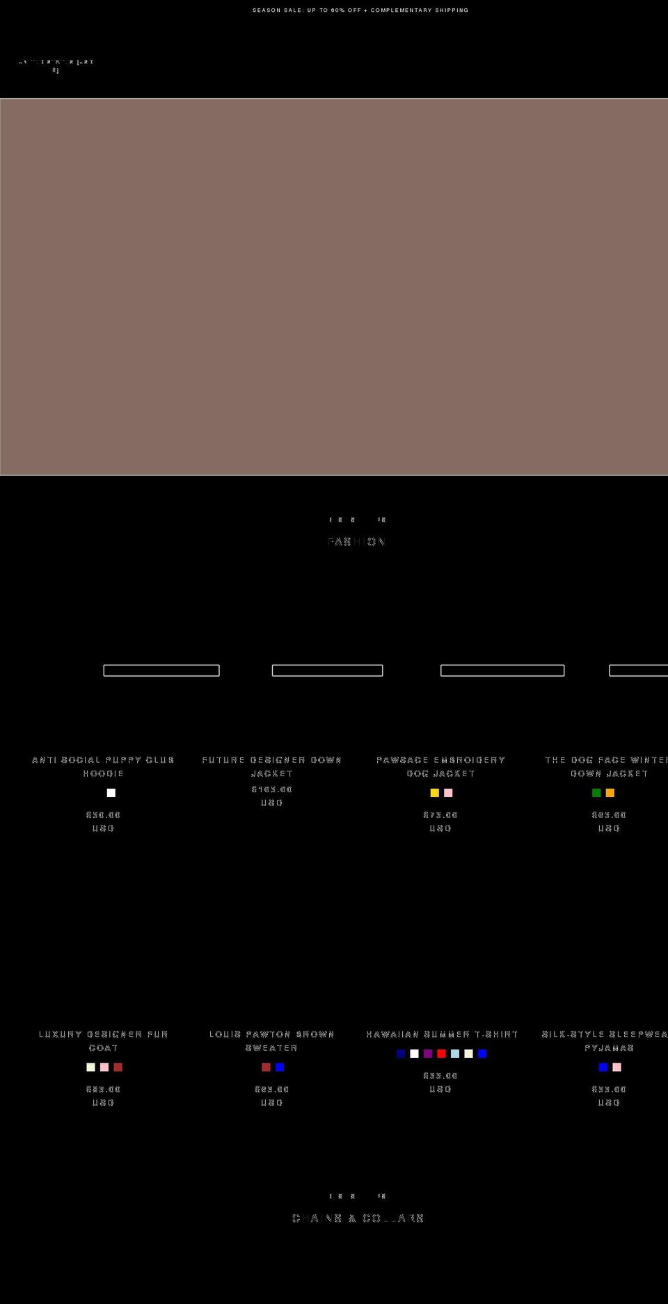 dripdogs.com shopify website screenshot