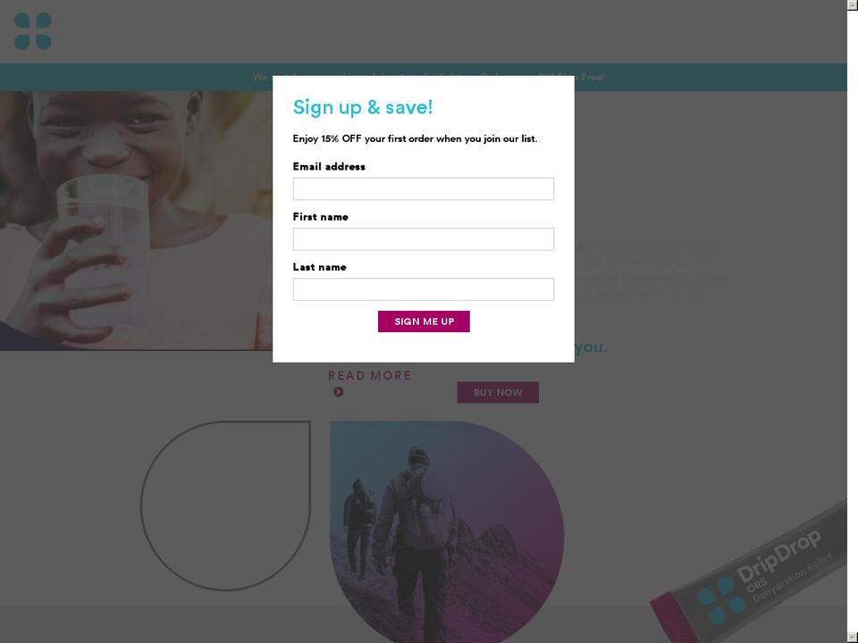 drip drop - RO 2.0 customization Shopify theme site example dripdropors.com