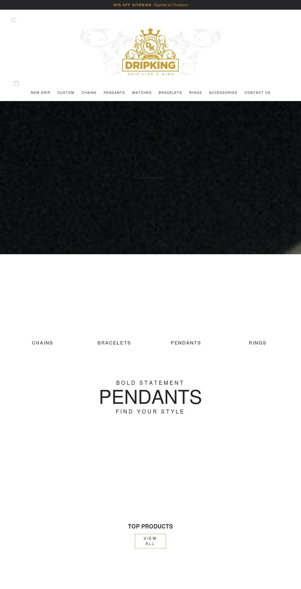 dripking.com shopify website screenshot