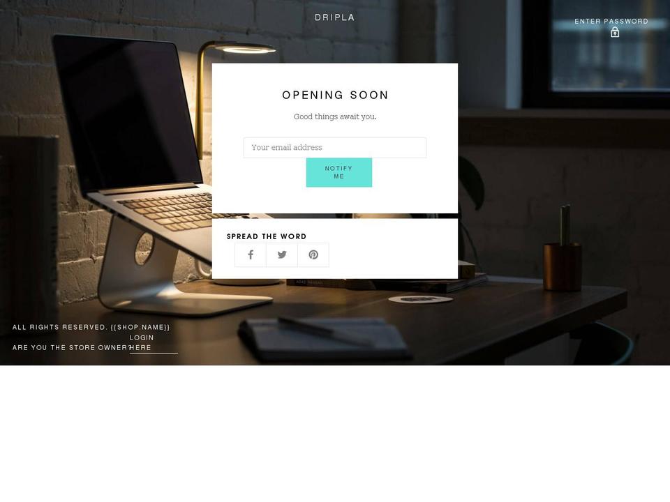 dripla.com shopify website screenshot