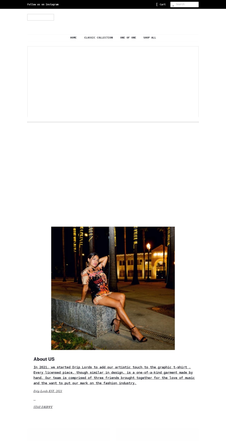 driplords.com shopify website screenshot
