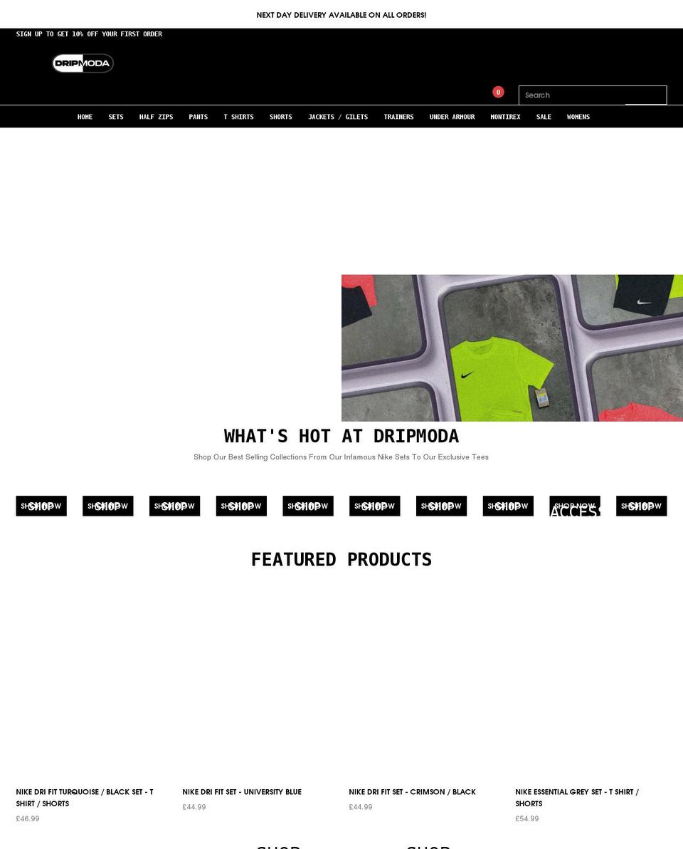 dripmodauk.co.uk shopify website screenshot