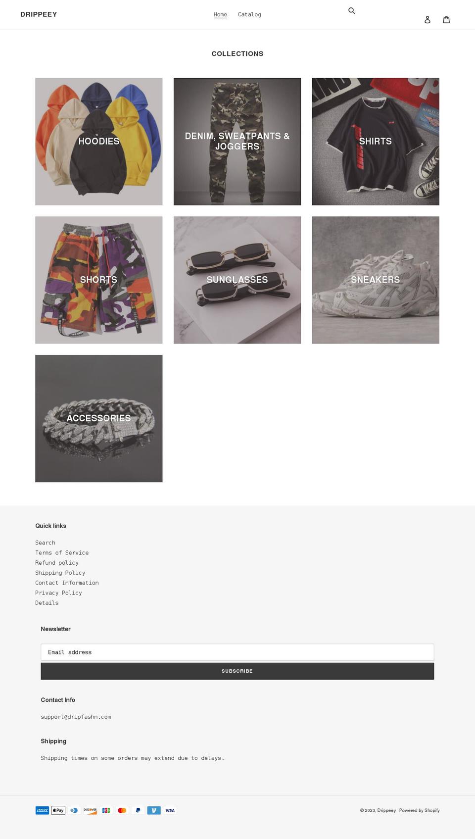 drippeey.com shopify website screenshot