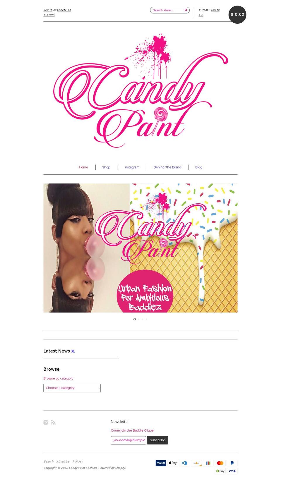 drippincandypaint.com — Shopify storefront screenshot