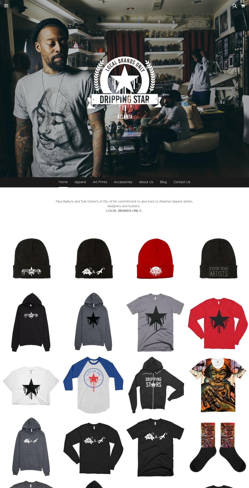 drippingstars.com — Shopify storefront screenshot