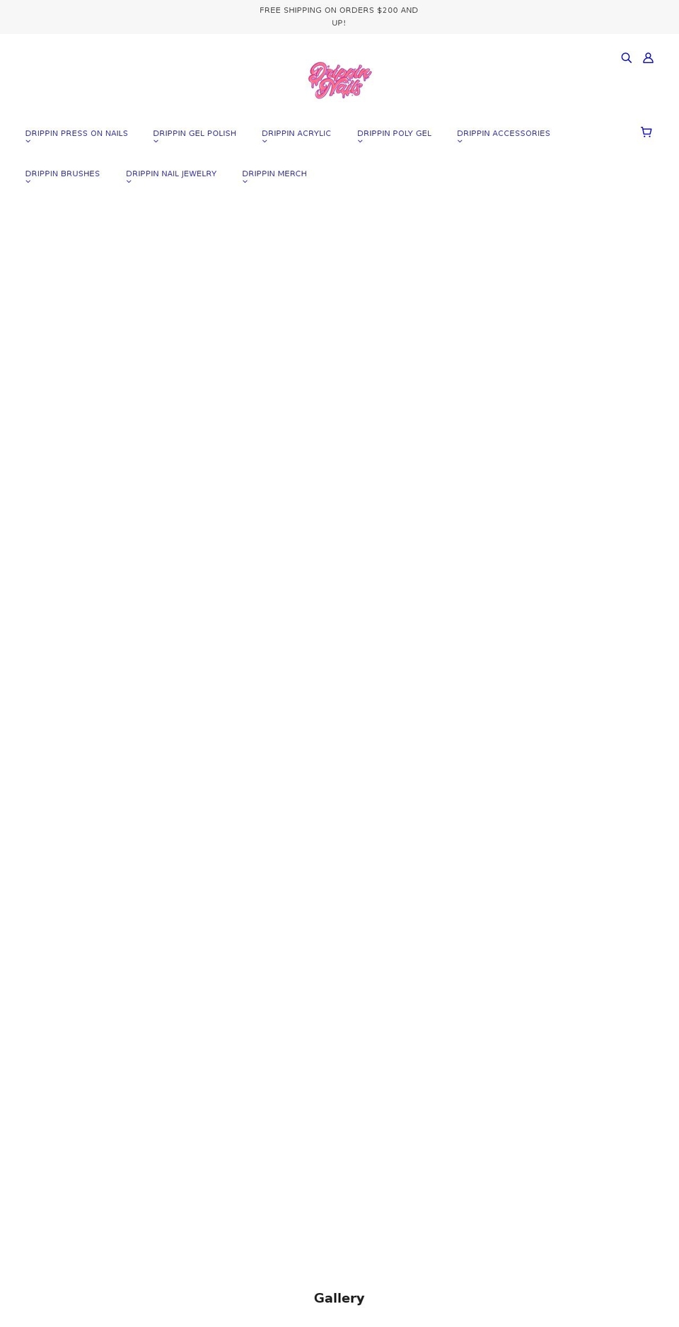 drippinnails.com shopify website screenshot