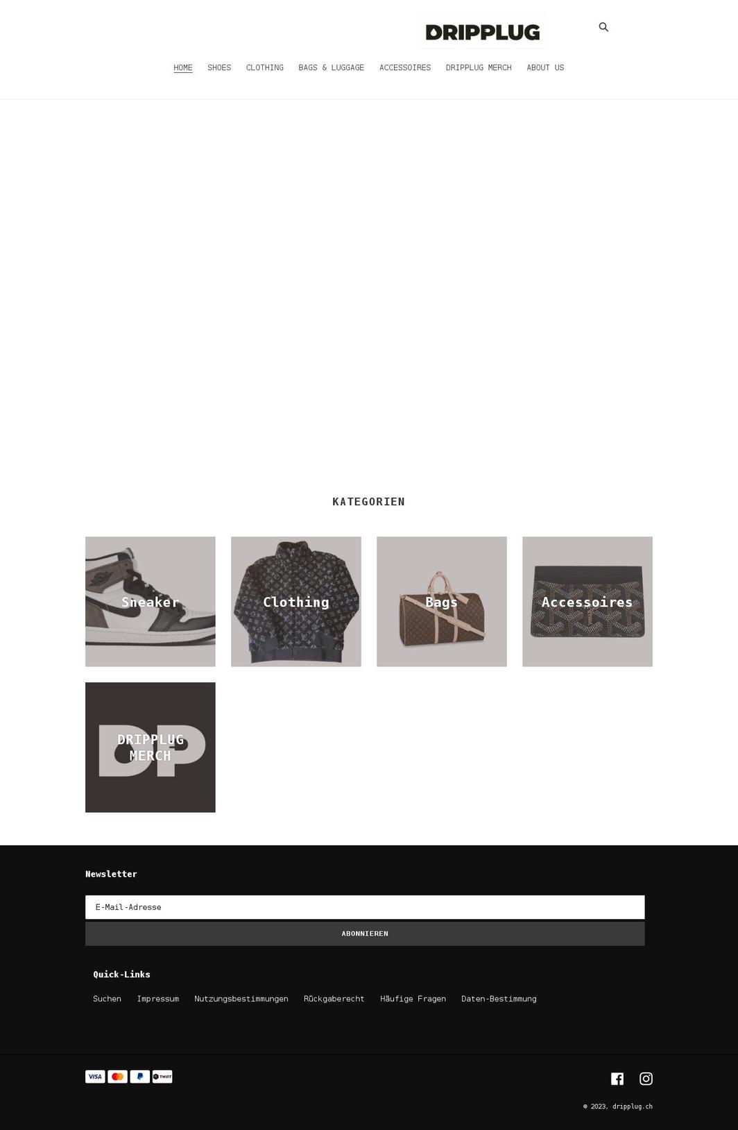 dripplug.ch shopify website screenshot