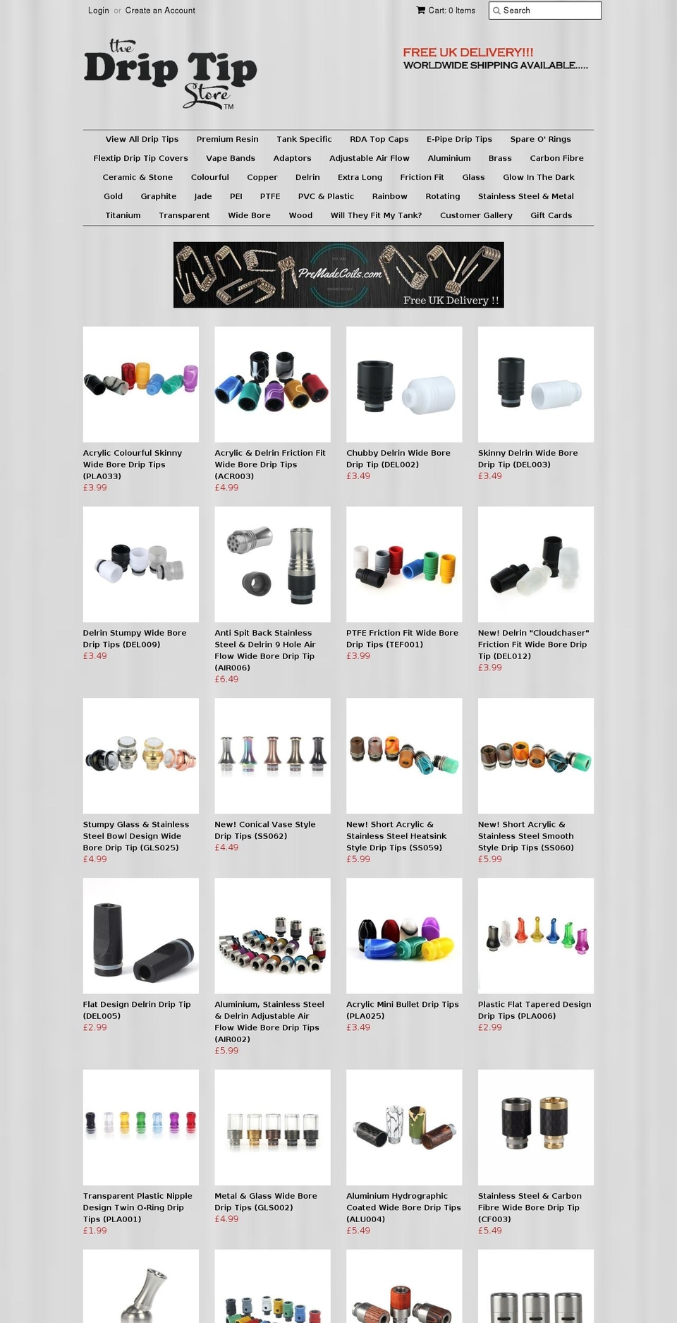 driptipstore.com — Shopify storefront screenshot