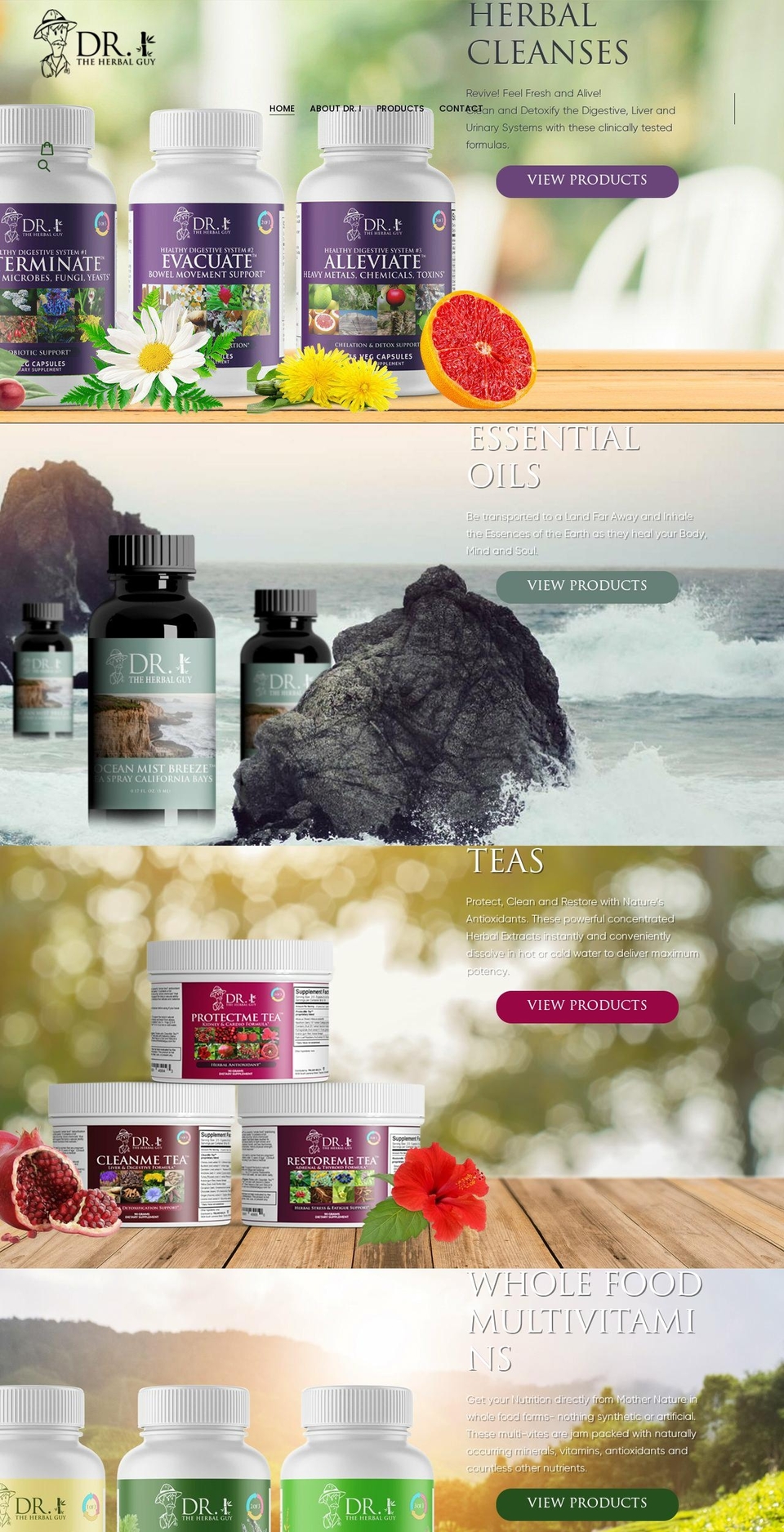 dritheherbalguy.com shopify website screenshot