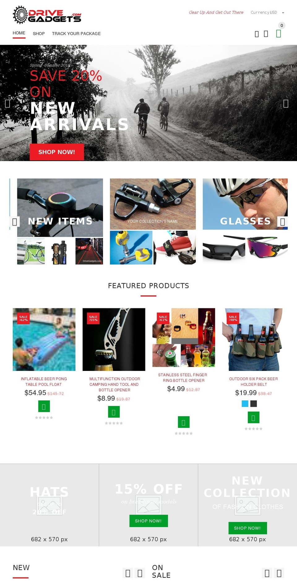 install-me-yourstore-v2-1-9 Shopify theme site example drivegadgets.com