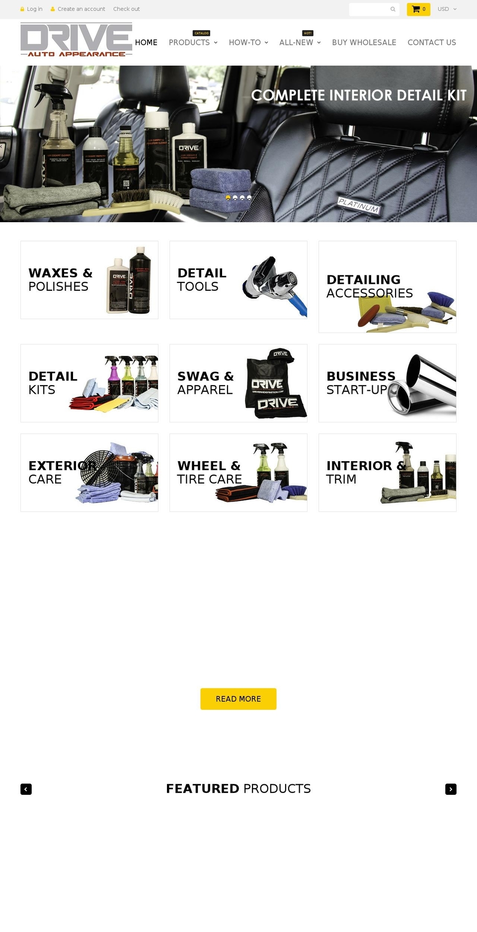 driveinhidefinition.com shopify website screenshot