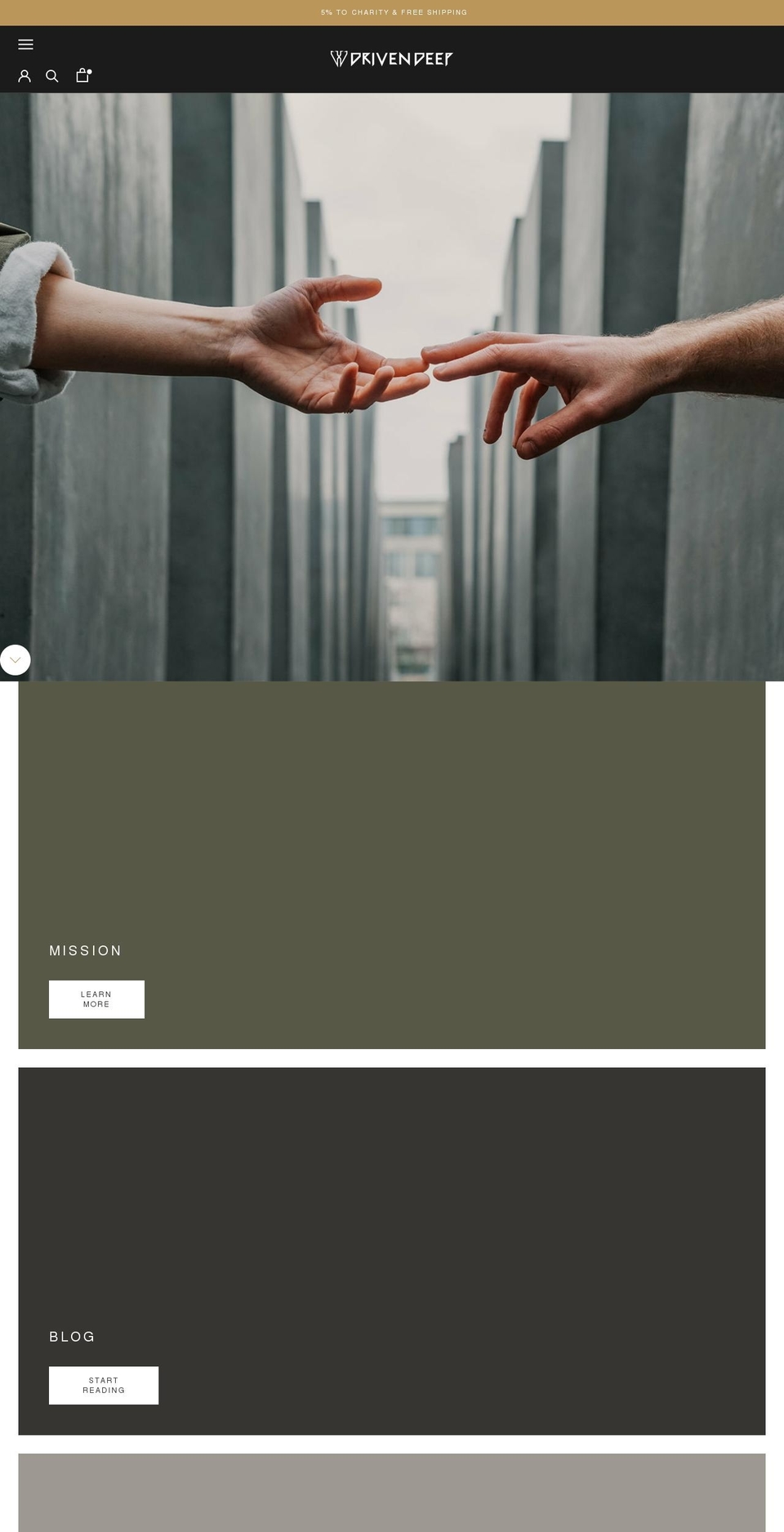 drivendeep.com shopify website screenshot
