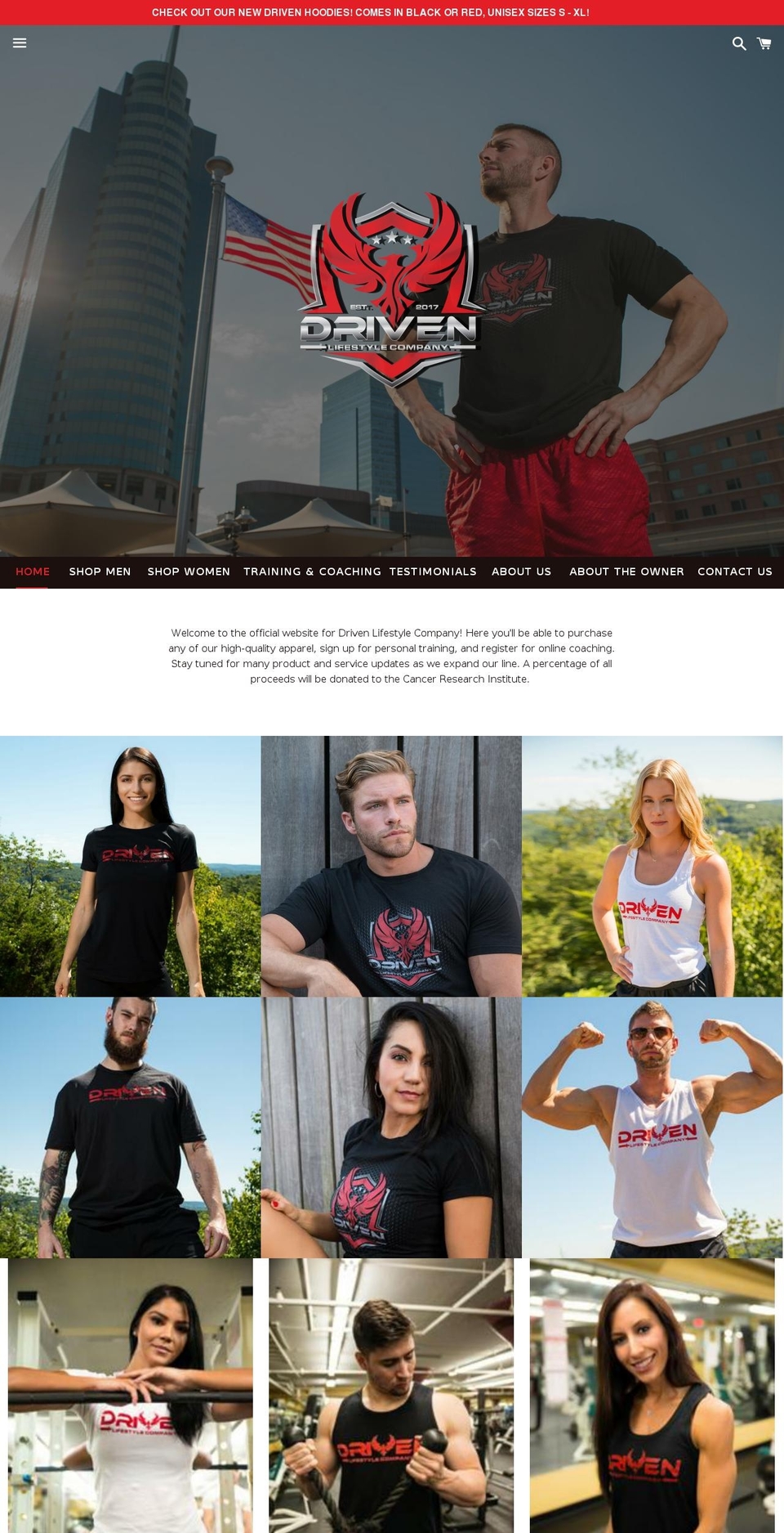 drivenlifestylecompany.com — Shopify storefront screenshot