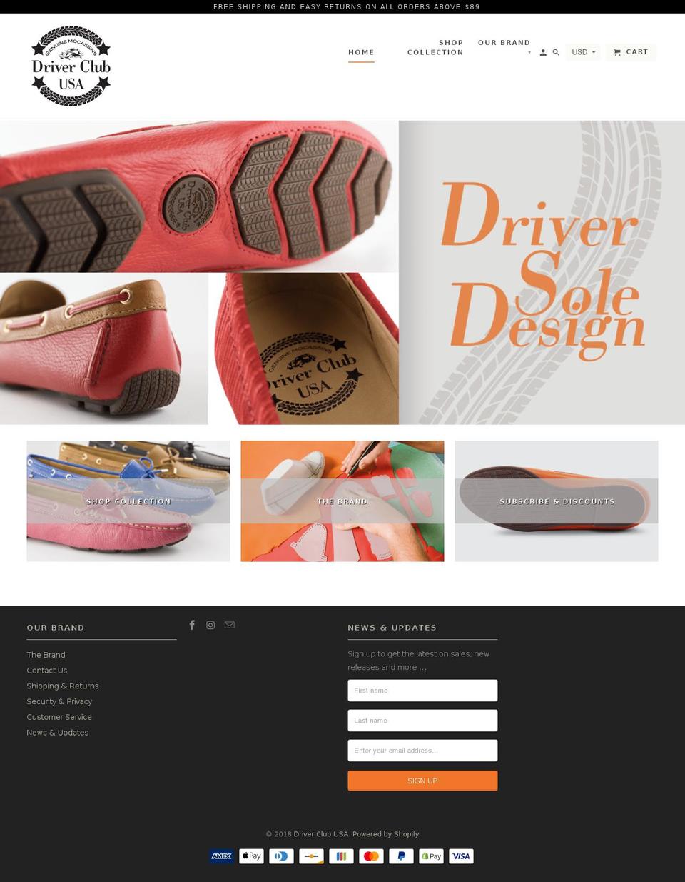 driverclubusa.com shopify website screenshot