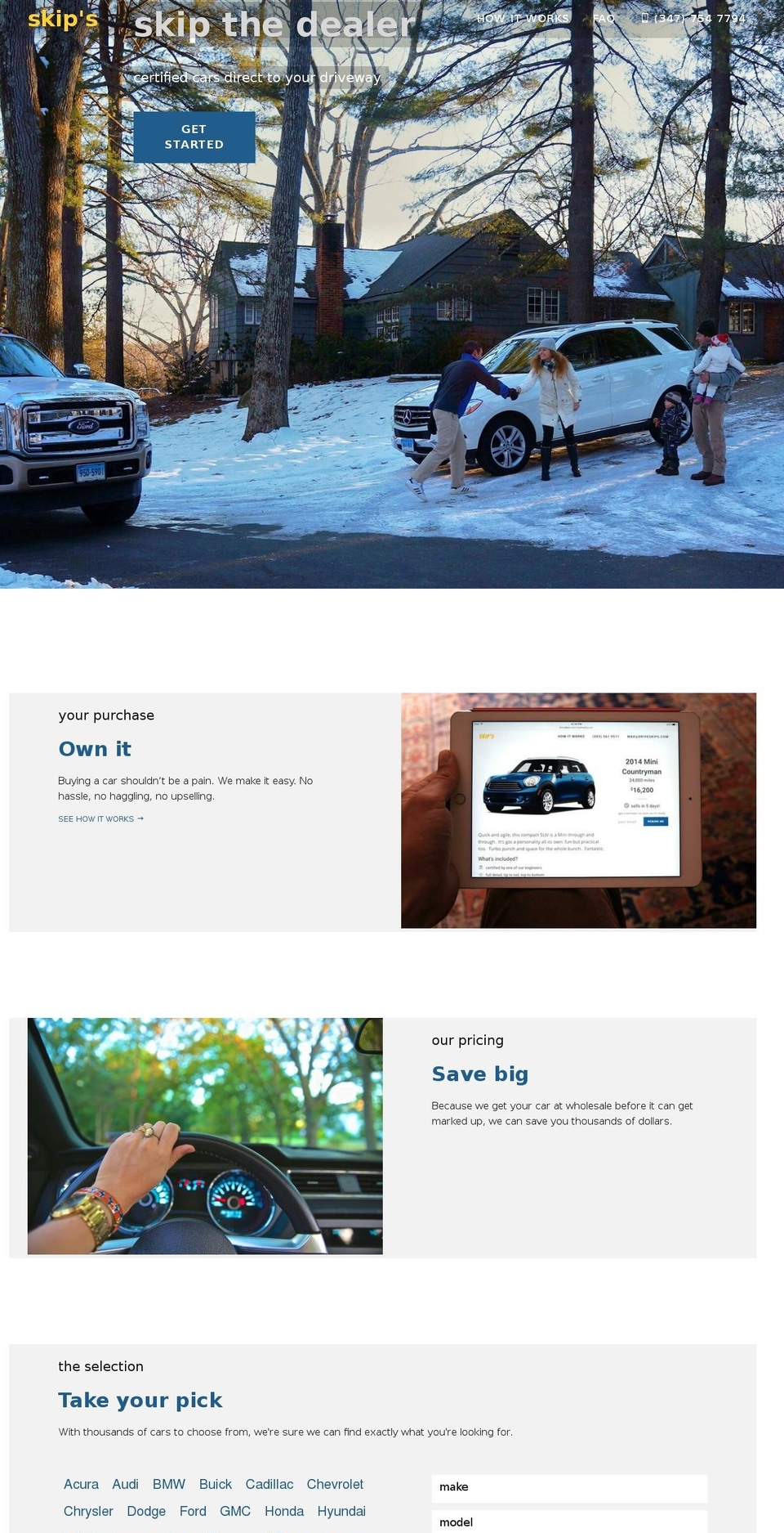 driveskips.com shopify website screenshot
