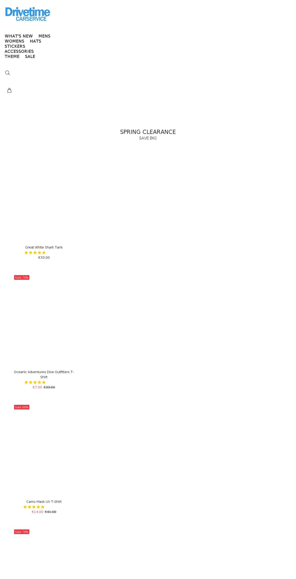 drivetimecarservice.com shopify website screenshot