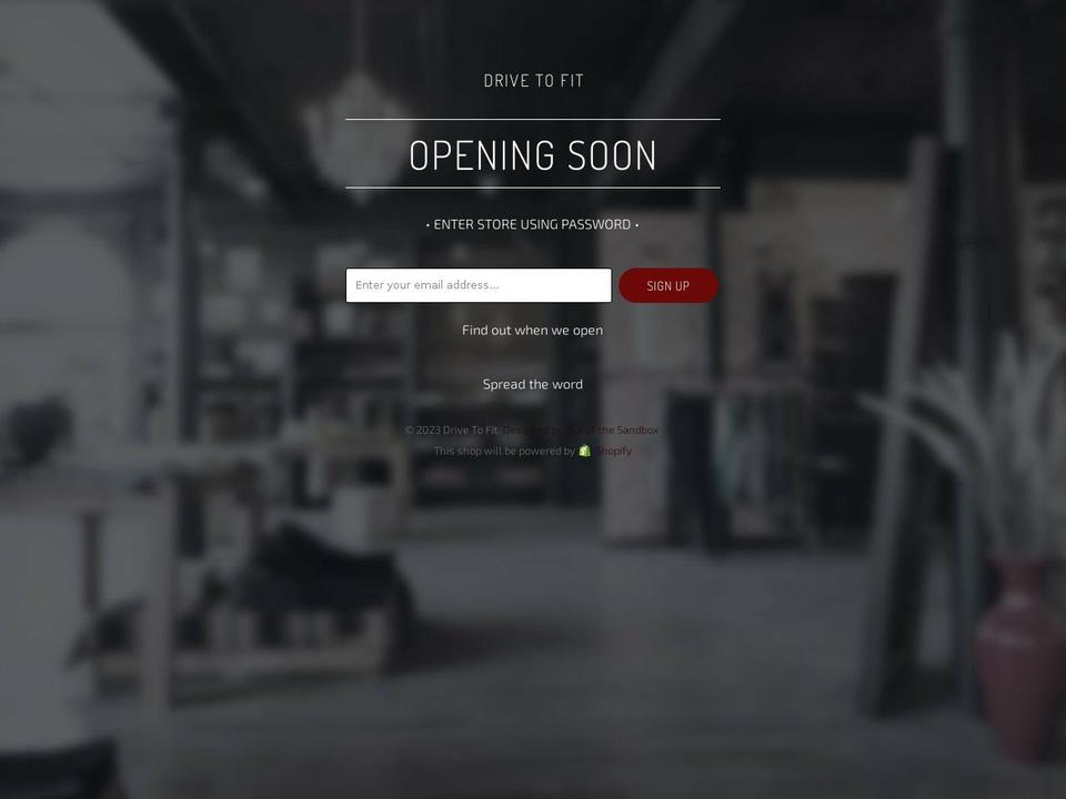 drivetofit.com shopify website screenshot
