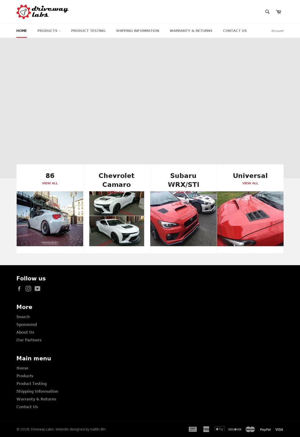 drivewaylabs.com shopify website screenshot