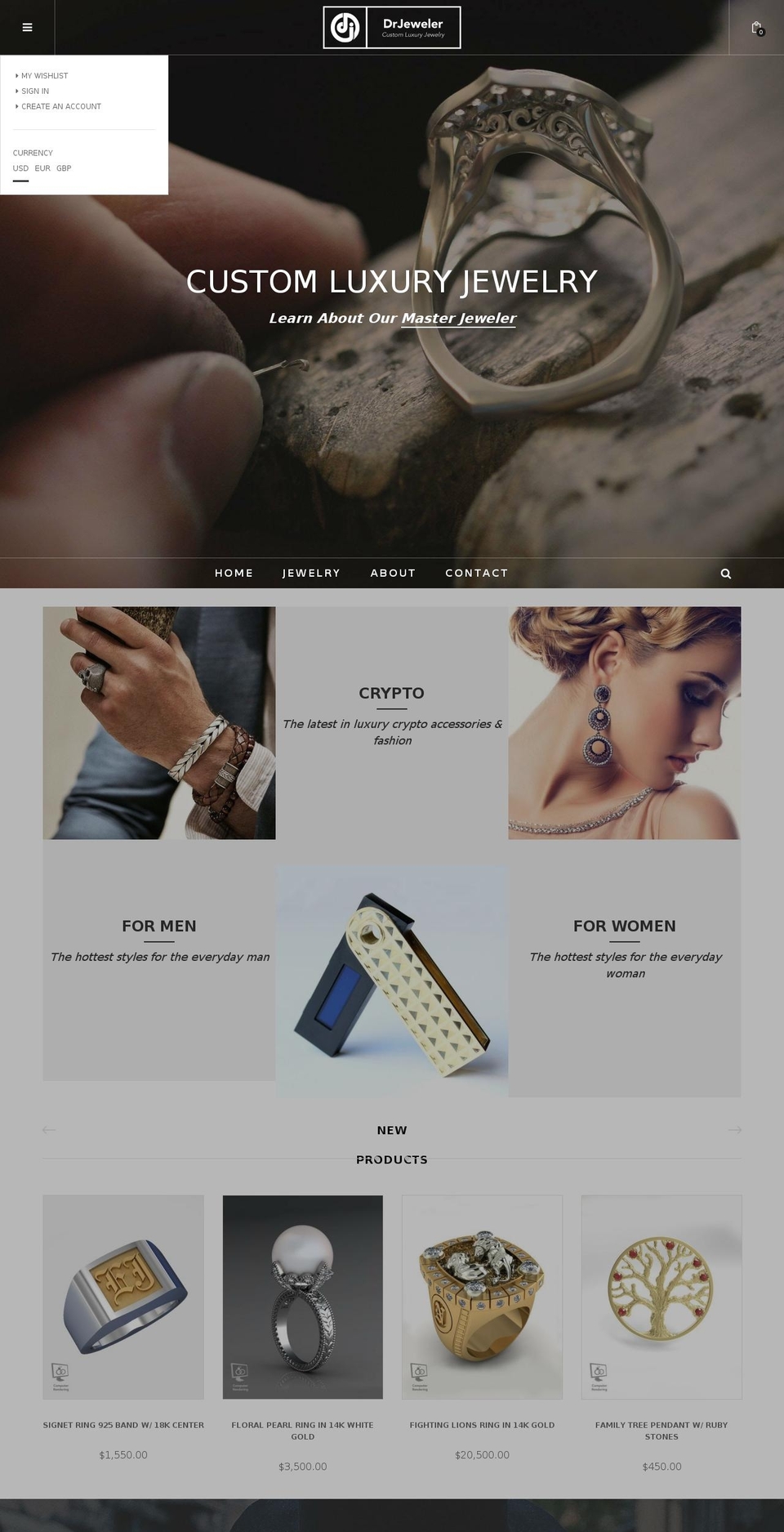 puro3-v-1-5 Shopify theme site example drjeweler.com