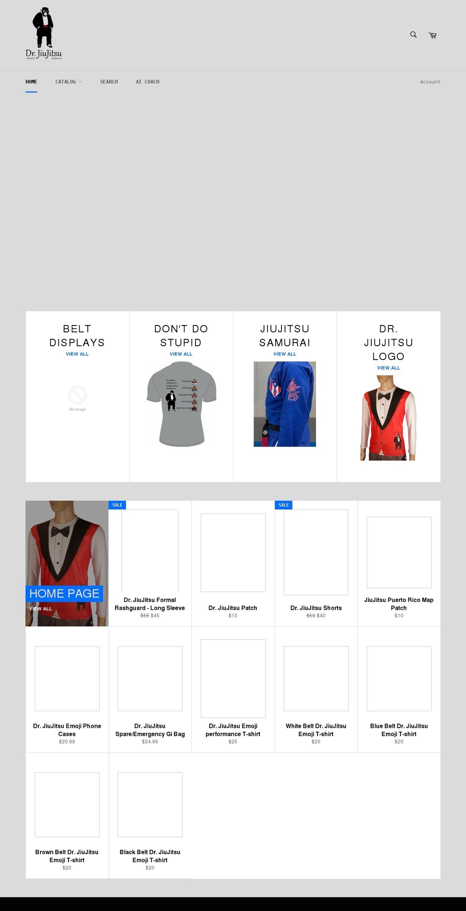 drjiujitsu.com shopify website screenshot