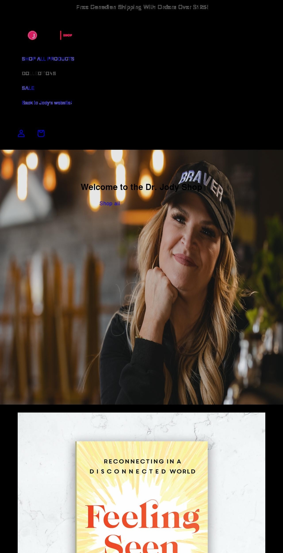 drjodyshop.com shopify website screenshot