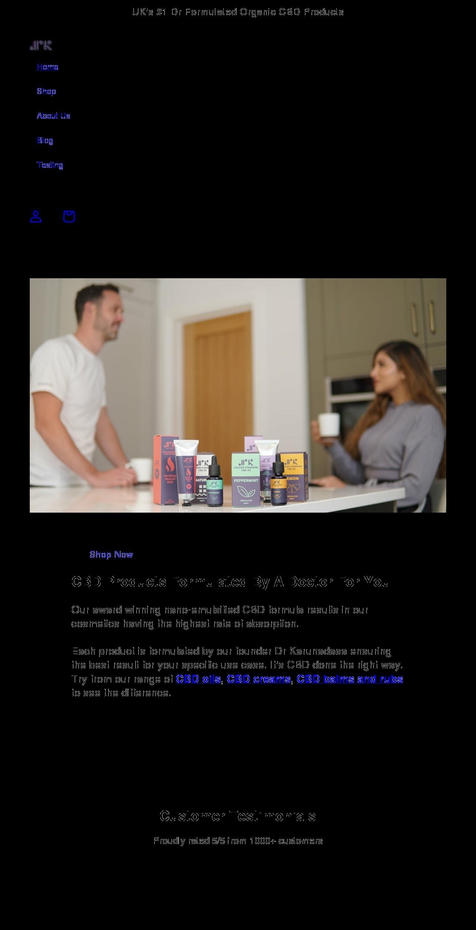 drk-cbd.co.uk shopify website screenshot