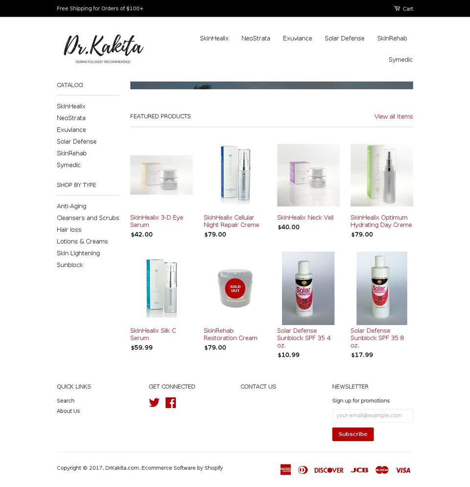 drkakita.com shopify website screenshot