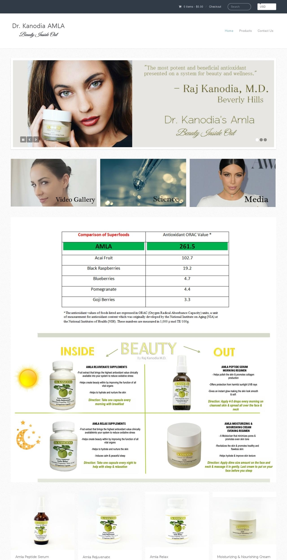 drkanodiaamla.com shopify website screenshot