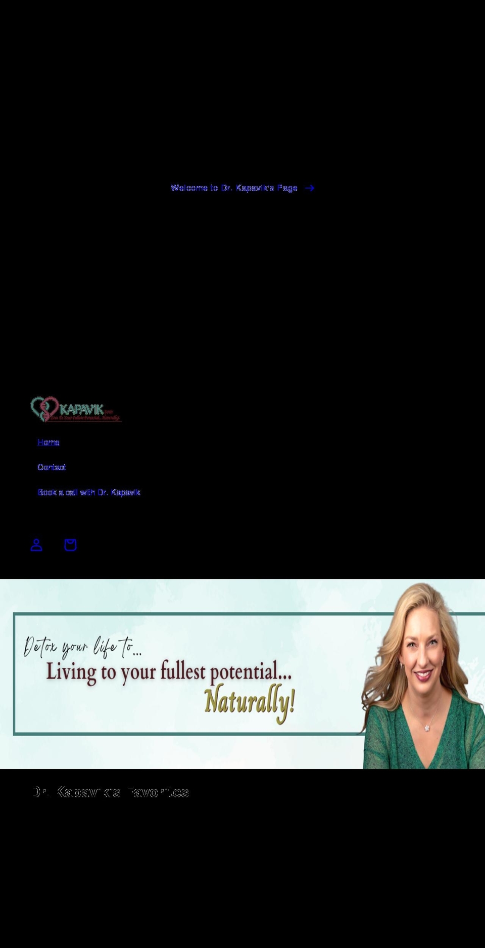 drkapavik.com shopify website screenshot