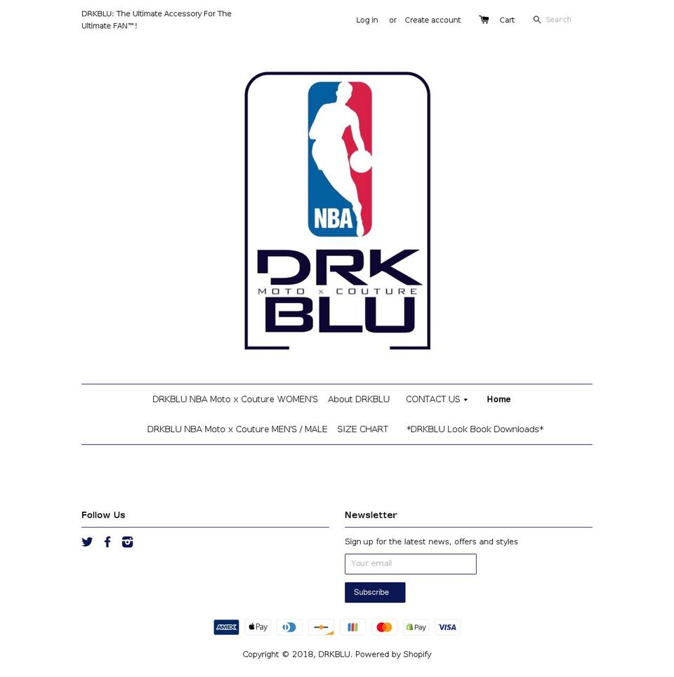 drkblu.com — Shopify storefront screenshot
