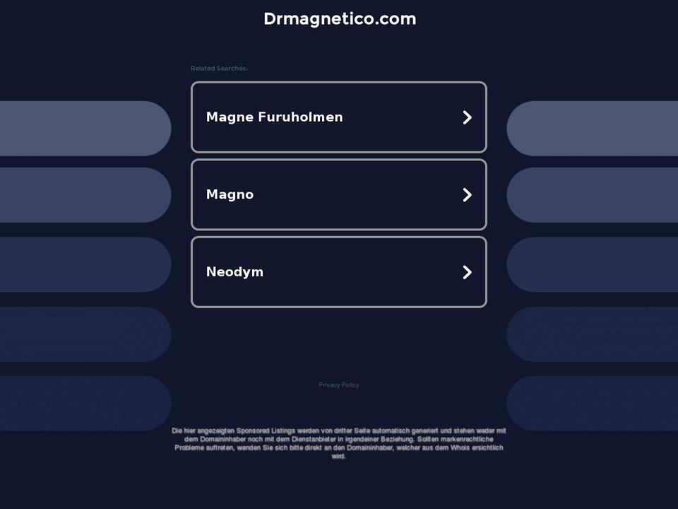 drmagnetico.com — Shopify storefront screenshot