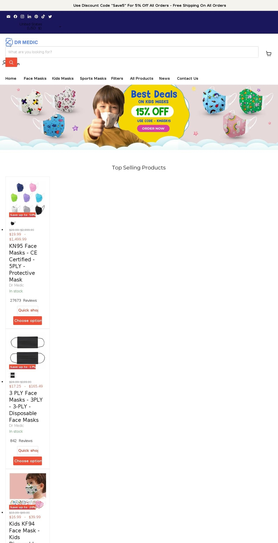 drmedic.com shopify website screenshot